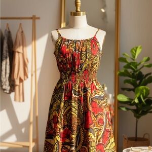 Vibrant Multicolor Sleeveless Dress